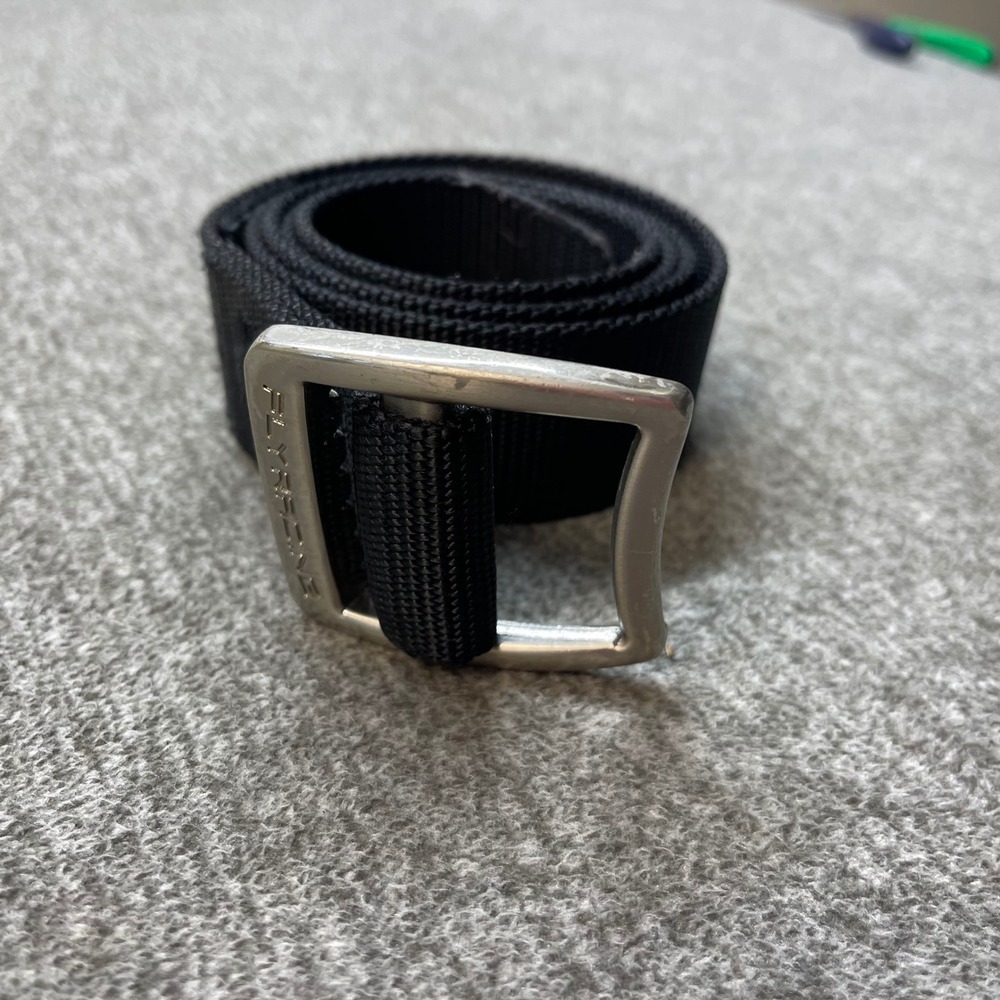Fly Racing Mens Web Belt Black Nylon Adjustable Metal Buckle Bottle Opener 44in